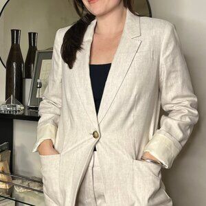J.CREW HELENA(Brand new w/ Tags) Linen Blend Blazer Suit Set